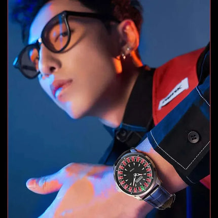 Mark Fairwhale Casual Leather Strap relógios masculino Quartz Fashion WristWatch Waterproof Fashion Watches for man reloj hombre