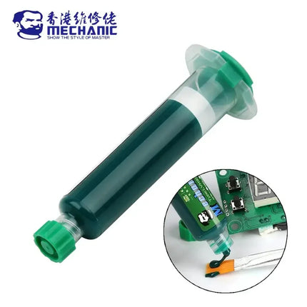 MECHANIC 10CC UV Curing Mask Ink Quick Drying Oil for Mobile Phone BGA PCB Paint Prevent Corrosive Arcing curing welding tool