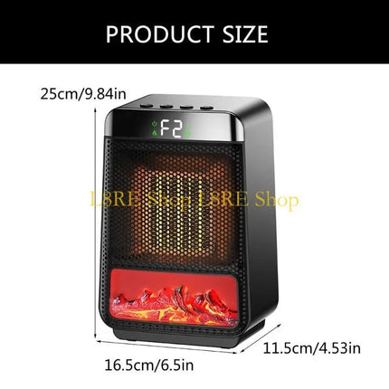 L8RE 1000W Electric Heater Portable Desktop Fan Heater Heating Warm Air Blower Home Warmer Machine for Winter Bedroom