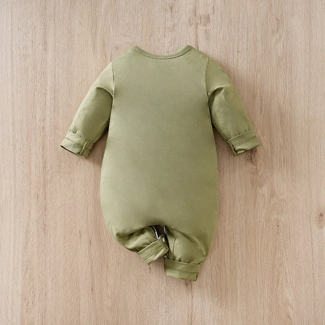 Newborn Clothes Forest Animal Print Casual Comfortable Soft 0-18 Months Boys And Girls Spring And Autumn Long Sleeved Baby Jumpsuit
