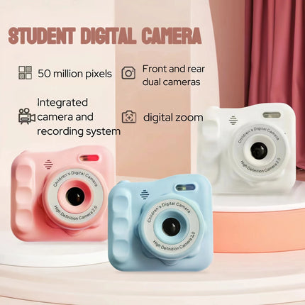 Children's toy camera mini camera children's digital camera with video cartoon 256GB SD card suitable for boys and girls Christm