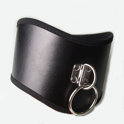 BDSM Slave Posture Collar,Leather Tall Choker Submissive,Leather Neck Harness Bondage Restraints,Restriction,Sex Toys for Couple