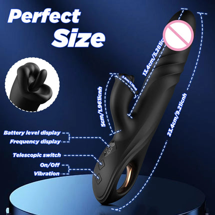 Thrusting Rabbit Vibrator for Women Vagina Dlido Vibrator G-Spot Clitoris Stimulator Female Masturbation Sex Toy for Women