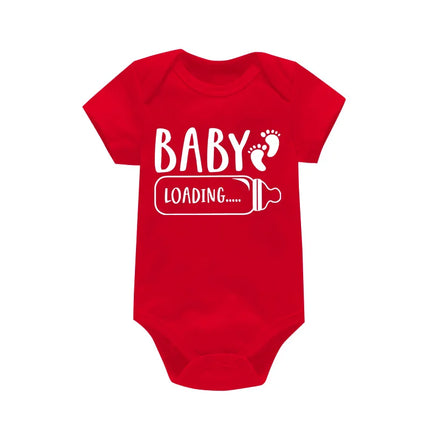Baby Bottle Print Onesies Funny Casual Home Black Newborn Girl Boy Clothes Short Sleeve Round Neck Summer Infant Outfits