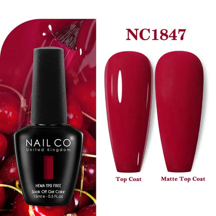 NAILCO 283Colors Gel Nail Polish Top Base Vernis Semi Permanent UV Gel Varnish Nails Art Varnish Hybrid Manicure