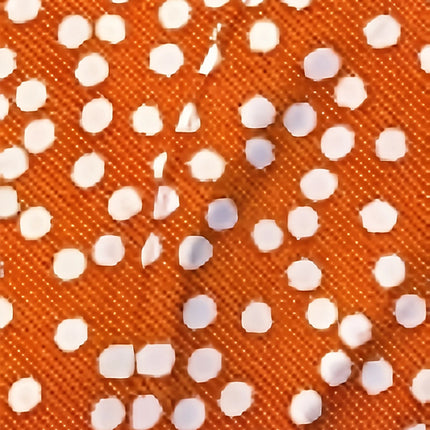 Men's Golf Shirt, Casual Fashion, Sports Collar, Short-Sleeved Shirt, Orange White Dot Print, Three-Button Classic Polo Golf