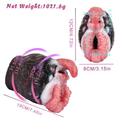 LUUK Artificial Daul Channel Silicone Male Masturbator Pocket Pussy Stroker Adult Sex Toys for Men18+ Penis Onahole Game