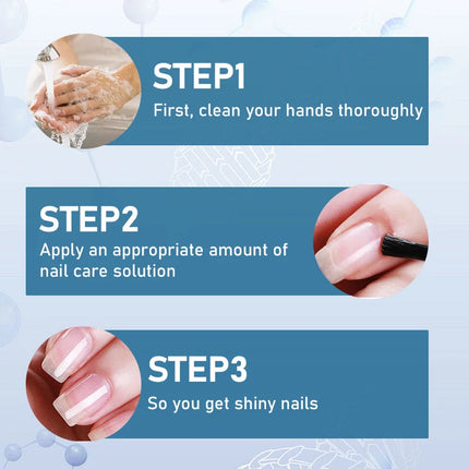 Multi functional nail care solution, gently moisturizes nails, brightens and repairs nails, anti scratch and polishing oil
