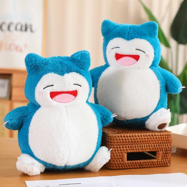 35cm Pokemon Snorlax Plush Toy Cute Sleeping Stuffed Animal Soft Kawaii Anime Doll Big Belly Hugging Pillow Christmas Gift Kids