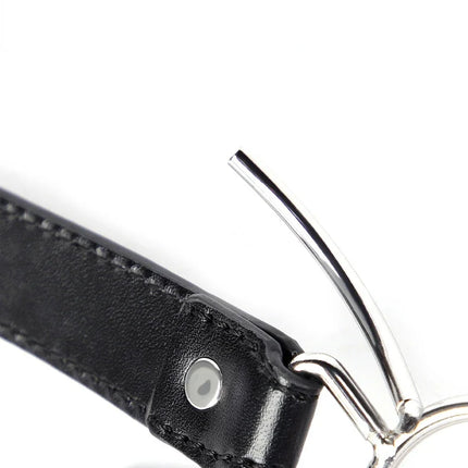New Oral Fixation PU Leather Bondage Mouth Gag Spider X Style Flirting O Rings Open Mouth Gag Adult Games Sex Toys For Women Men