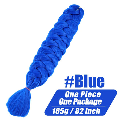 82 Inch XP Crochet Jumbo Braiding Hair Long Kanekalon Synthetic Braids Crochet Hair Extensions Pre Stretched  For Black Women