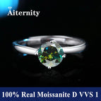1.0ct with box / SZ-Green Moissanite
