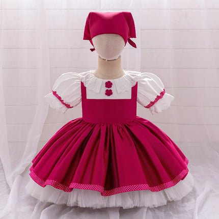 Lolita Mash and Bear Bridesmaids Girls Party Dress Maid Wedding 1st Birthday Princess Dresses for Baby Tulle Christmas Costumes