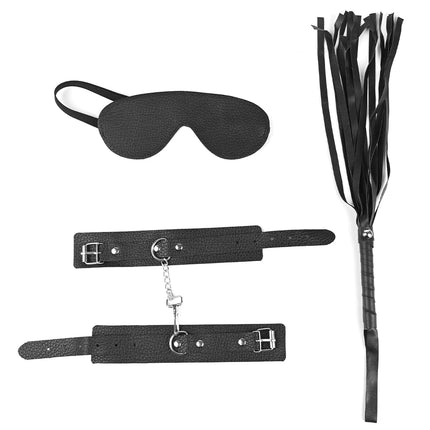 BDSM Adult Sex Toy Kits Sets for Women Bondage Mask Set Feather Handcuffs Ankle Cuff Restraints for Couple Sexual Game