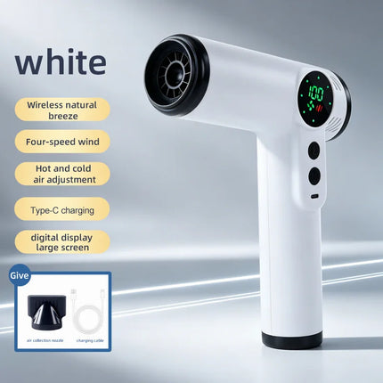 usb rechargeable wireless hair dryer with hot air unplugged portable dormitory student high wind hair dryer