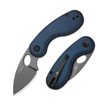 Kizer Pocket Folding  Microbe V2742A1/A2/A3/A4/A5/A6 14C28N Blade With Aluminum/Micarta/G10 Handle Outdoor Camping Knives