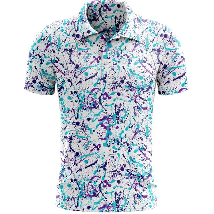 Summer Fashion Golf Polo Tee Shirts Teen Kids Polo Shirt Short Sleeve Quick Dry Team T-shirt Boys Fishing Golf T-shirt Clothing