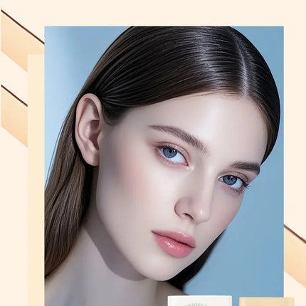 Contour and Concealer Dual-Head Foundation Cream, Moisturizing and Non-tarnishing, Non-caking Foundation Lotion
