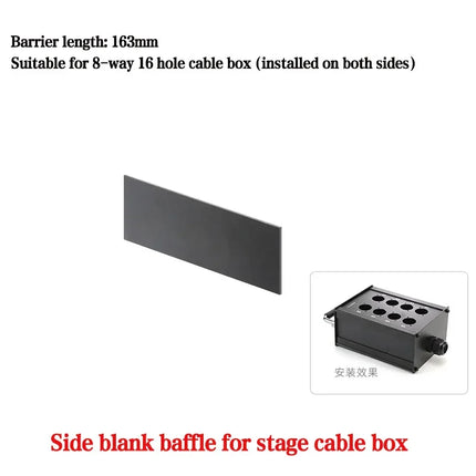 Multi-channel Al alloy Cable Blank Cable Box 16/24/32 Channels for Stage Mobile Audio XLR Male Female Audio Signal Cablebox hole