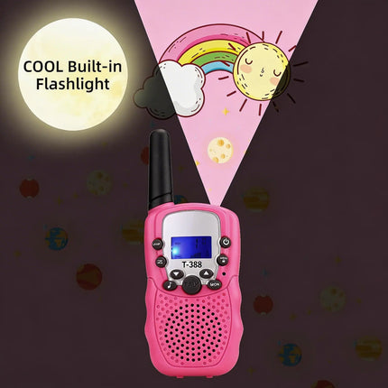 3 Pack Kids Walkie Talkies, Outdoor Camping Adventure Toys for Boys Girls Aged 3-12, LED Flashlight, 22 Channels, Birthday Gifts