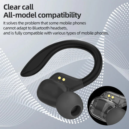 Original SP16 Sports Wireless Earphones over Ear Buds with Earhooks Ture Wireless Running in-Ear Headphones With Mic Otemkay
