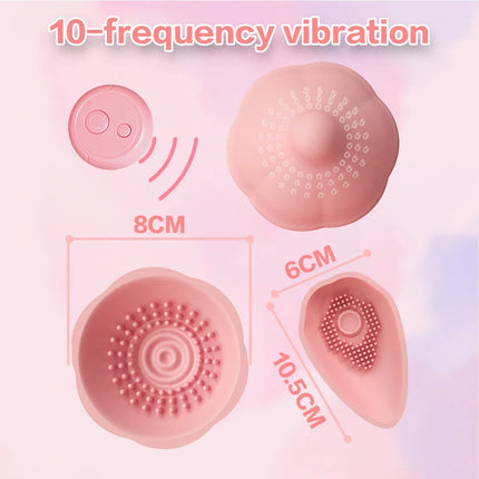Breast Vibrator Nipple Massage Clitoris Stimulator Remote Control Female Masturbator Sex Toys for Women Couples Adult Supplies