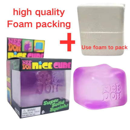 Trending Nee Doh Jellyfish & Cube Squish Toy, Soft Jelly Squeeze Stress Relief Fidget Toy, Sensory NeeDoh for Kids & Adults