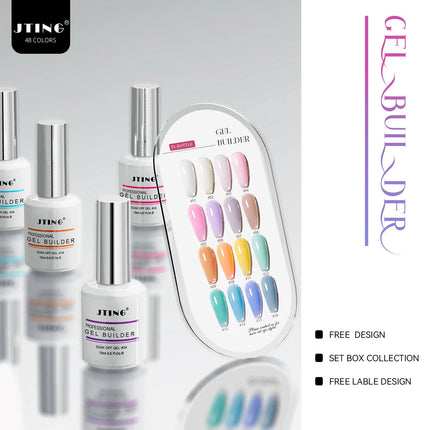 JTING 1pc 15ml Professional Quality 16colors Biab Gel Builder in a Bottle Nail Extension Vegan Cruelty Free Gel Polish