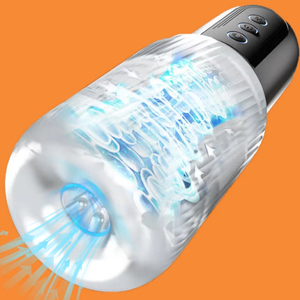 Automatic Male Sucking Mastubator Vibration Blowjob Machine Masturbation Cup Sex Toys Adult Goods for Men Masturbate Supplies
