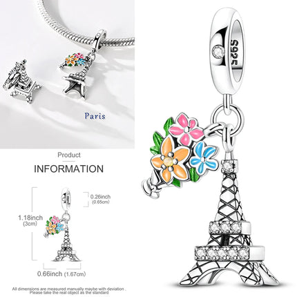 New 925 Sterling Silver Charms Beads Sunflower Flower Daisy Original Charm Pendant Fit Charm Bracelets DIY Jewelry Birthday Gift