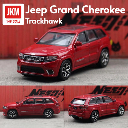 1/64 Jeep Grand Cherokee Trackhawk Miniature 1:64 JKM Toy Car Model SUV Sport Vehicle Free Wheels Diecast Metal Collection Gift