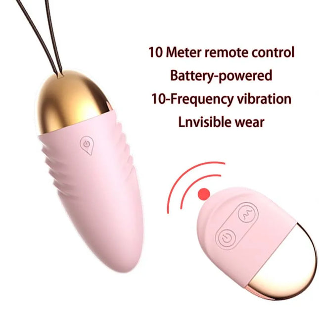 Wireless Remote Control Vibrator for Women, 10 Speed Clitoris Stimulator Bullet Egg Panties Ball Sex Toy Masturbator