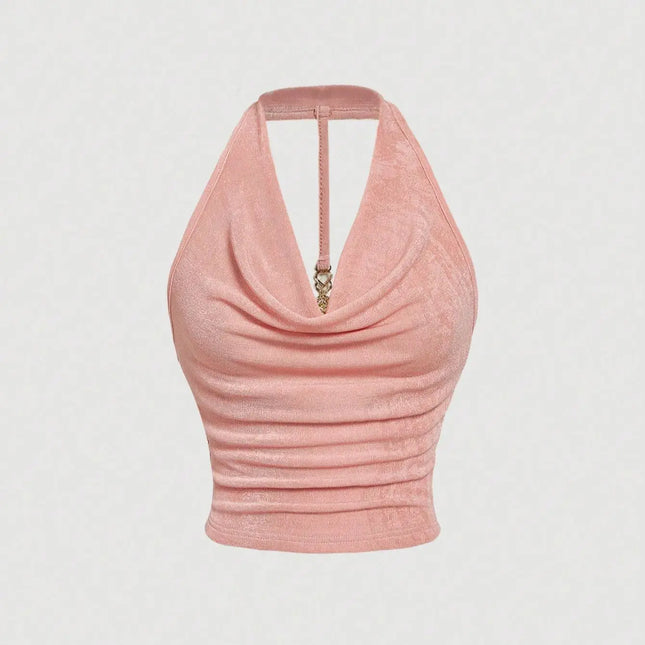 New niche elegant and comfortable halterneck women's vest