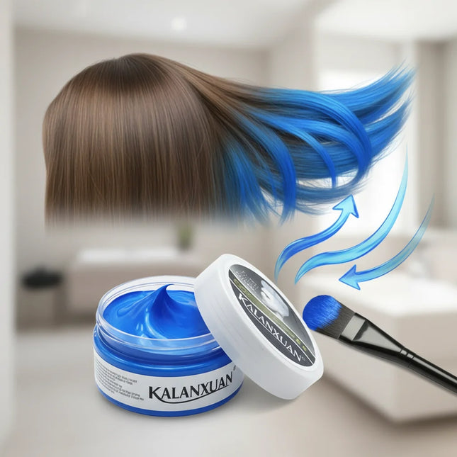 Temporary Hair Color Wax for Kids Girls Boys AdultsTemporary Hair Dye Hair Color Cream Teal Hair Dye Hair Wax Color Instant