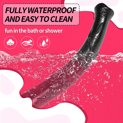 Extra Long Anal Plug Horse Dildos for Masturbating Vagina Anal Massager G-Spot Stimulator Butt Plug Adult Sex Toys for Women Men
