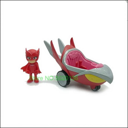 New Figure Masks Toy Set with Vehicle Of Toys Cars Figures Christmas PJ Toys Kids Gifts