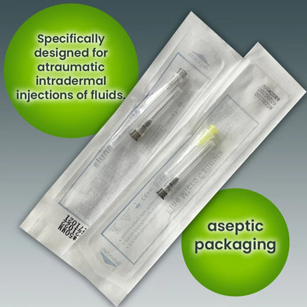 50pcs Micro Tip Blunt Cannula for Filler 18G 20G 21G 22G 23G 25G 27G 30G Disposable Sterile Nose/Lip Micro Cannula