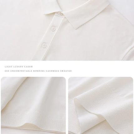 100% Lyocell men's T-shirt casual solid color knitted pullover short sleeved loose POLO collar Tees Pull on vest Tops