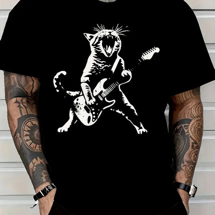 New Retro Style 3D Wolf Print Men's T-shirt Summer Daily Men's Casual T Shirt Outdoor Street Men Fashion Street Short Sleeve Tee