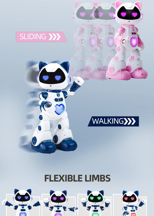 Remote‑Controlled Walking Dancing Robot Toy, LED Light Rechargeable Play Toy for Teen Boys Holiday Gifts