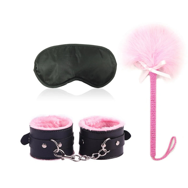 Sexy Leather Sexual Couples BDSM Kit Plush Handcuffs Sex Bondage for Women Exotic Accessories Sex Blindfold Games Sex Toys 18