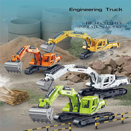 1pc excavator quality new type of inertial excavation car engineering car  party supplies children education toys boys and girl