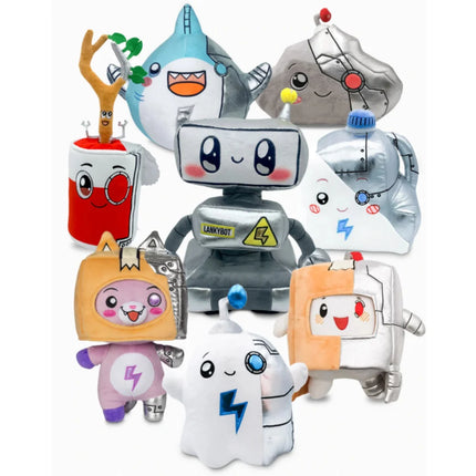 Lanky Boxs Plush Toys Pjed Masks Plushie LankyBot Cyborg Stuffed Animals Soft Toy Boxy Foxy Dolls Pillow Toys For Children Gifts