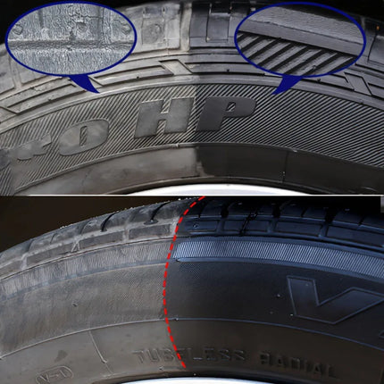 Car Tire Repair Kit & Panel Renewal Wax Coating Agent Car Plastic Back To Black Shine Gloss Long-Lasting Tire Polish Wax