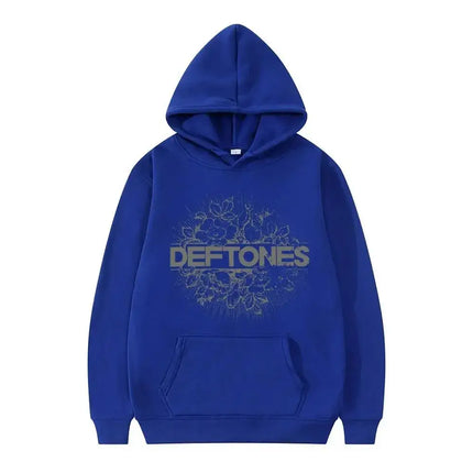 New Deftones Fashion Prevalent Print Hooded Men Women Plus Size Hoodies Retro Punk Sweatshirt Unisex Personality Streetwear