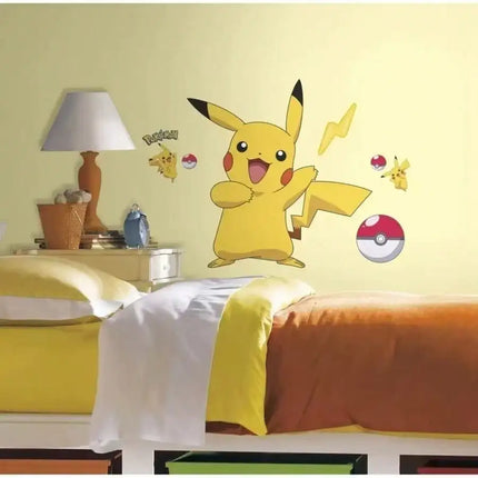 TAKARATOMY Pokémon Anime Character Stickers, Wall Decals, Bedroom Wallpaper, Decorative PVC DIY Christmas Stickers, Toys