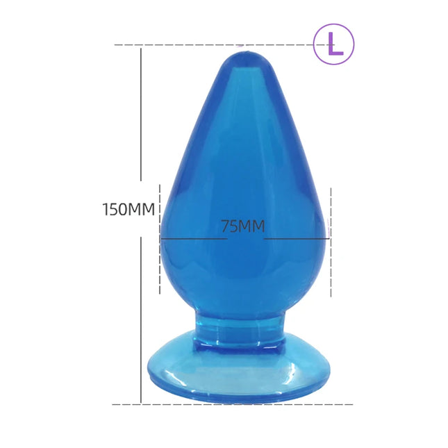 Big Anal Beads 7.5cm Soft Prostate Massager Anal Plug Huge Size Anus Stimulator ButtPlugs Erotic Sex Toys For Man Woman Shop