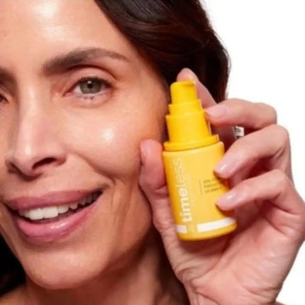 Timeless 20% VC Serum with Ferulic Acid Antioxidant Wrinkle Resistant Brightening Hydrating Firming Skin Care Essence