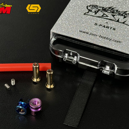 JSM Hobby TITANIUM Battery Grips with bullet plugs 4/5mm