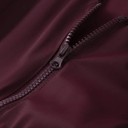 Women Peplum Ski Jackets Hooded Stand Collar Belt Waist Zipper Solid Puffer Jacket Fashion Sheath Warm Sport Winter 2025 Skiwear